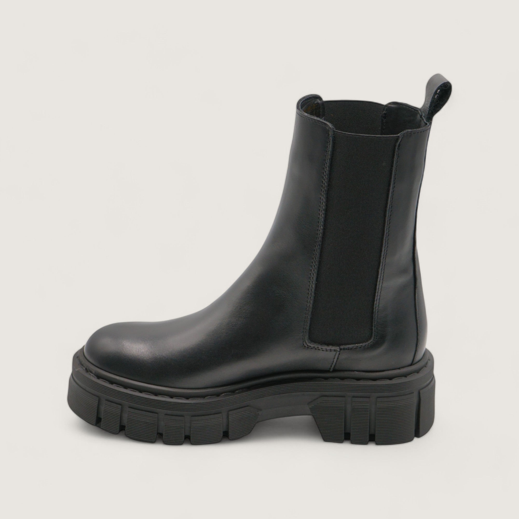 Xena - Black Genuine Leather Ankle Boot