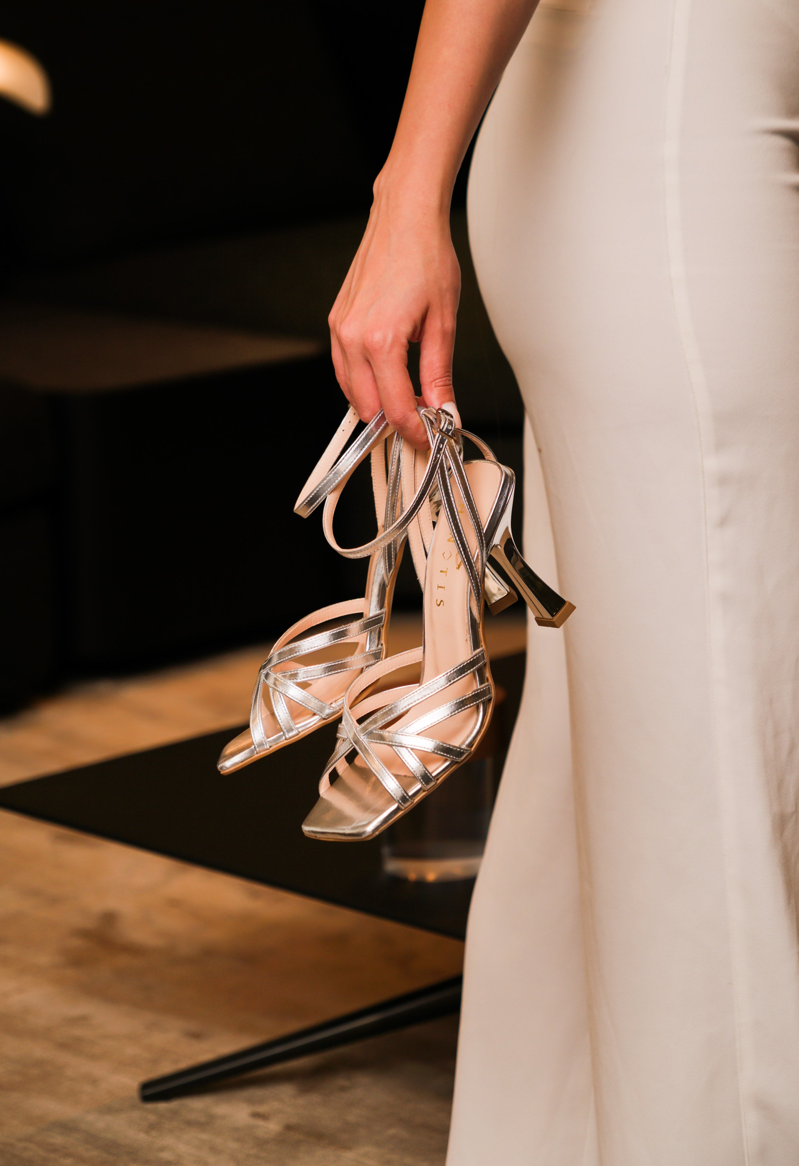 Melissa - Silver Braided Sandal