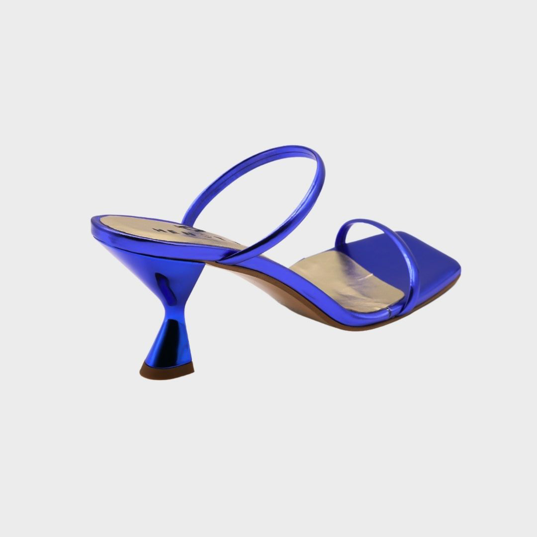 Clara - Electric Blue Leather Sandals