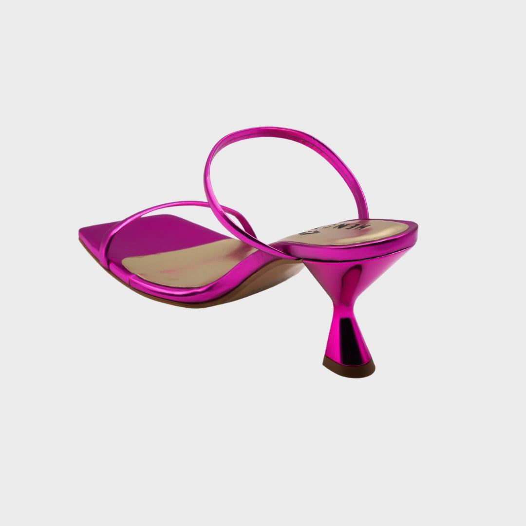 Clara - Purple Leather Sandals