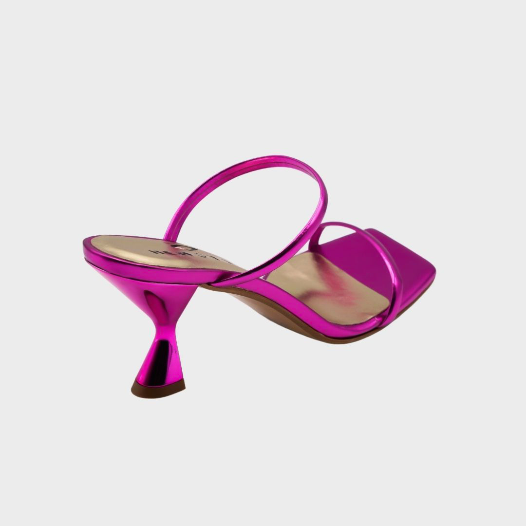 Clara - Purple Leather Sandals