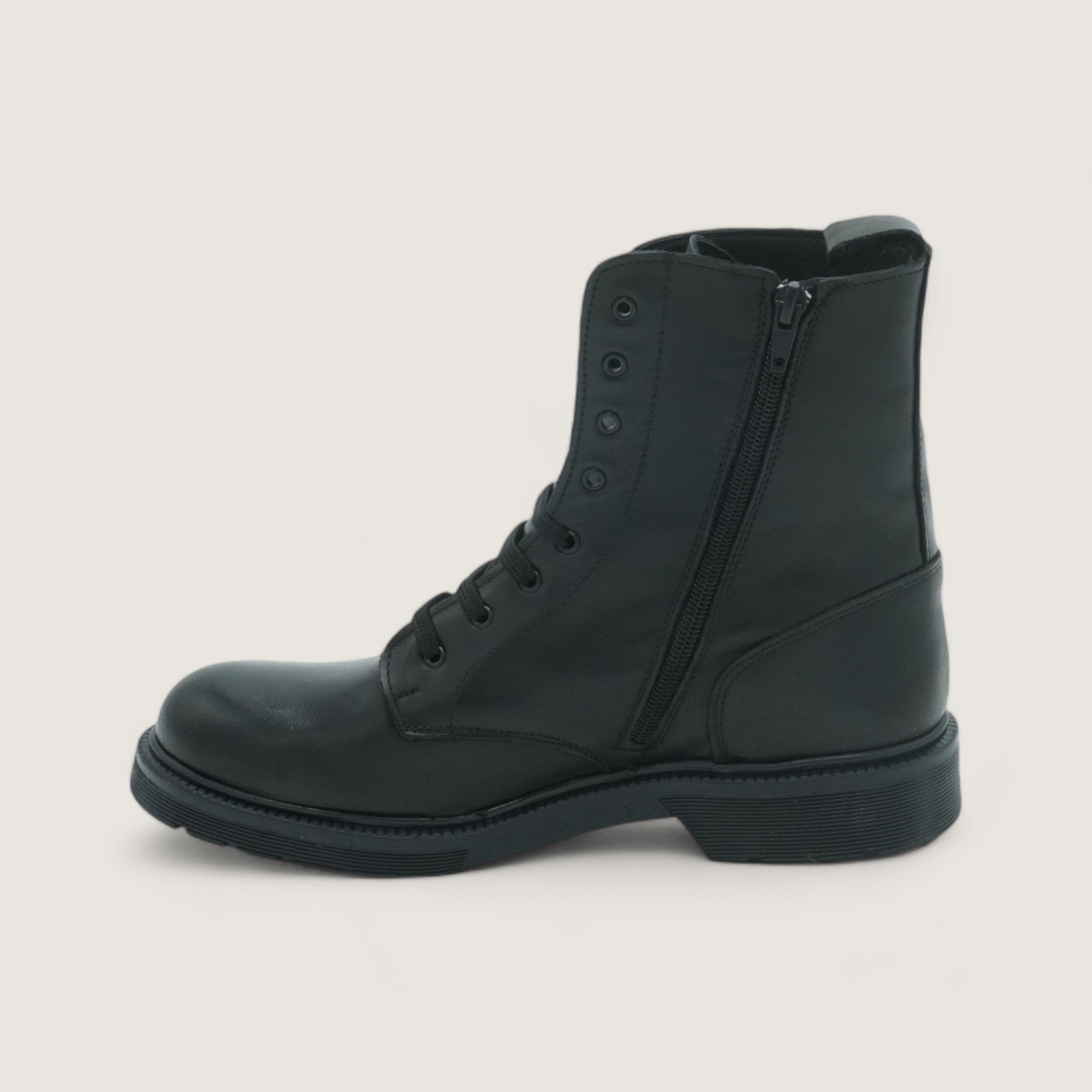 ILLINOIS - Low amphibian in black calf leather