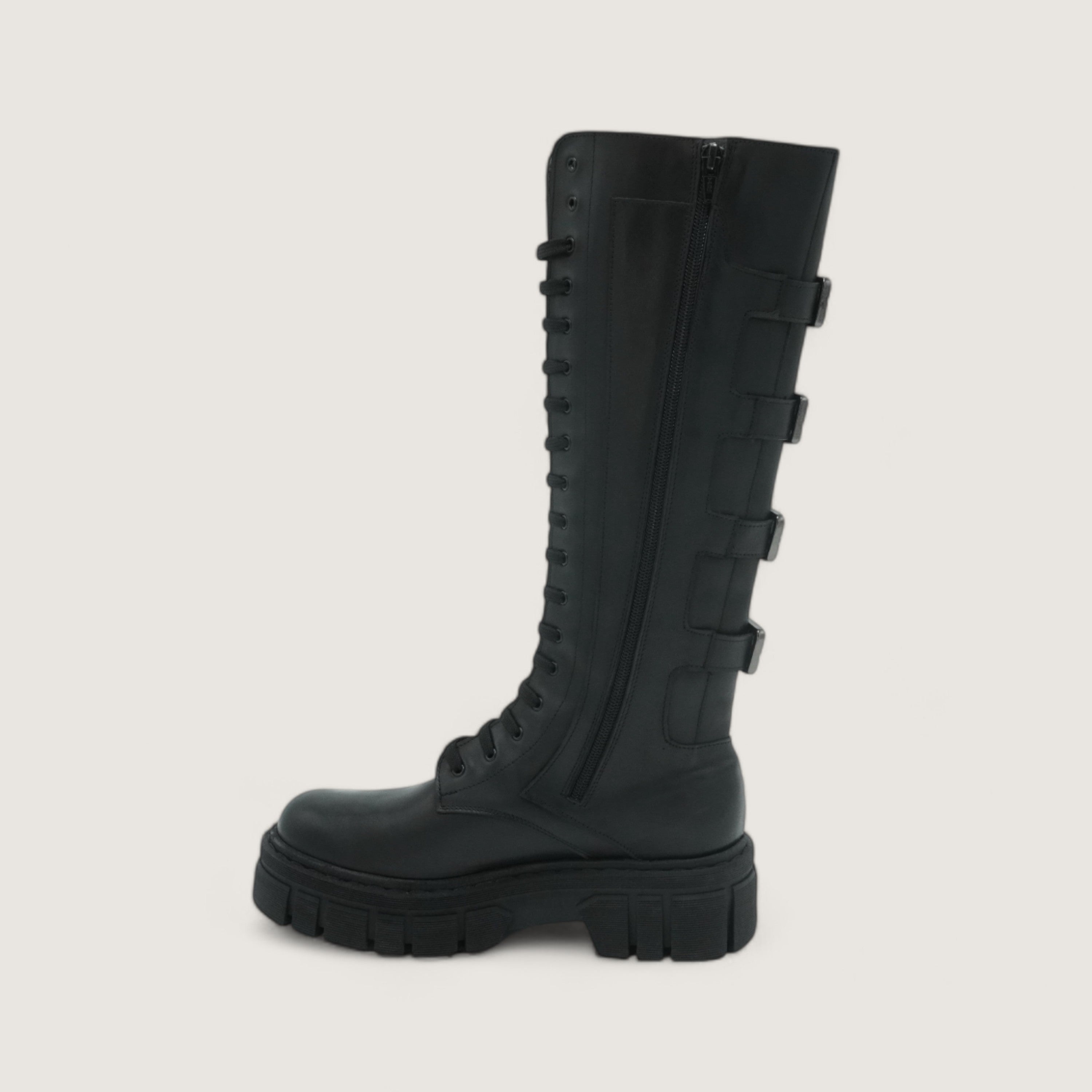 Antea - Amphibien haut avec boucles latérales Noir