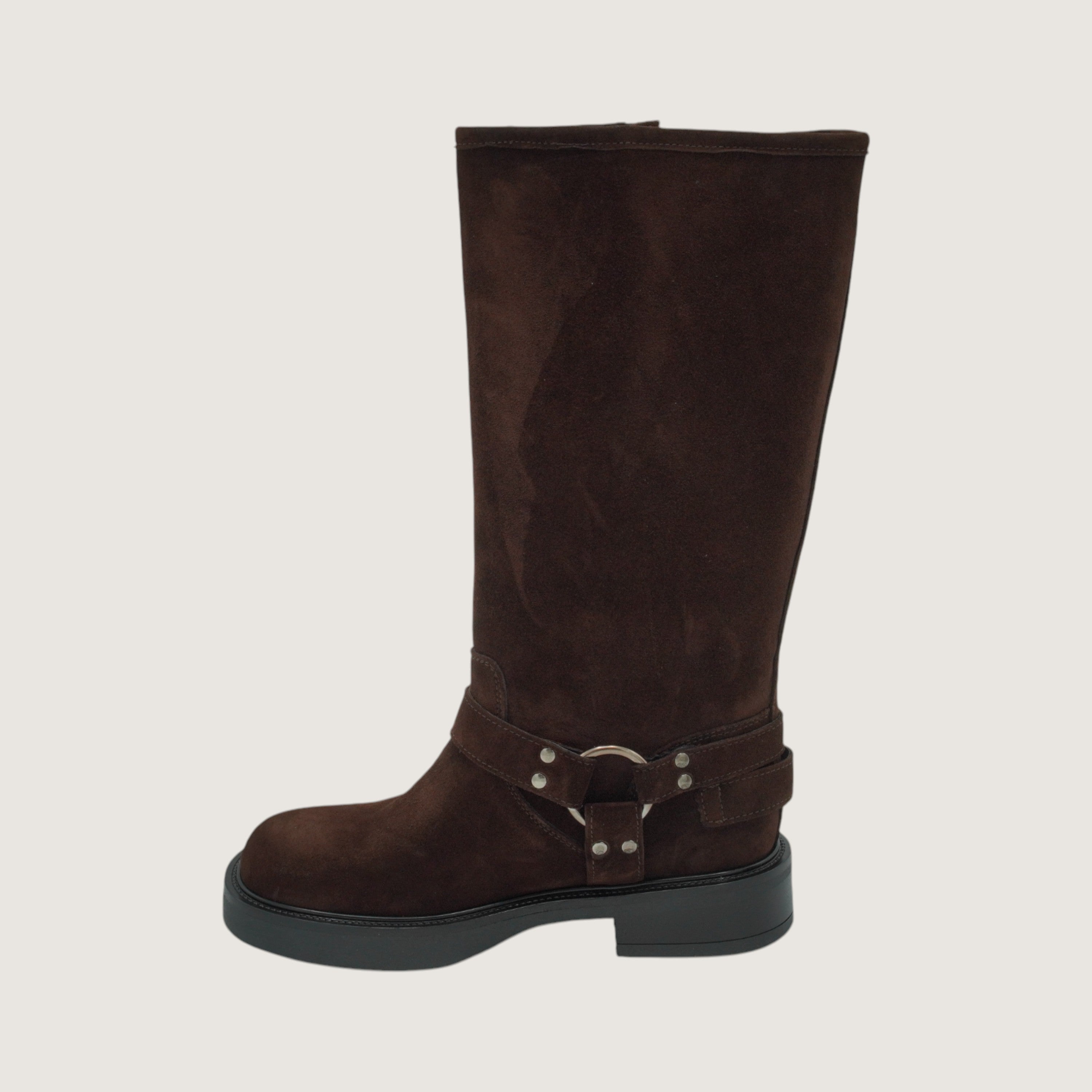 Ember 4 Boucles en Daim - Marron Foncé