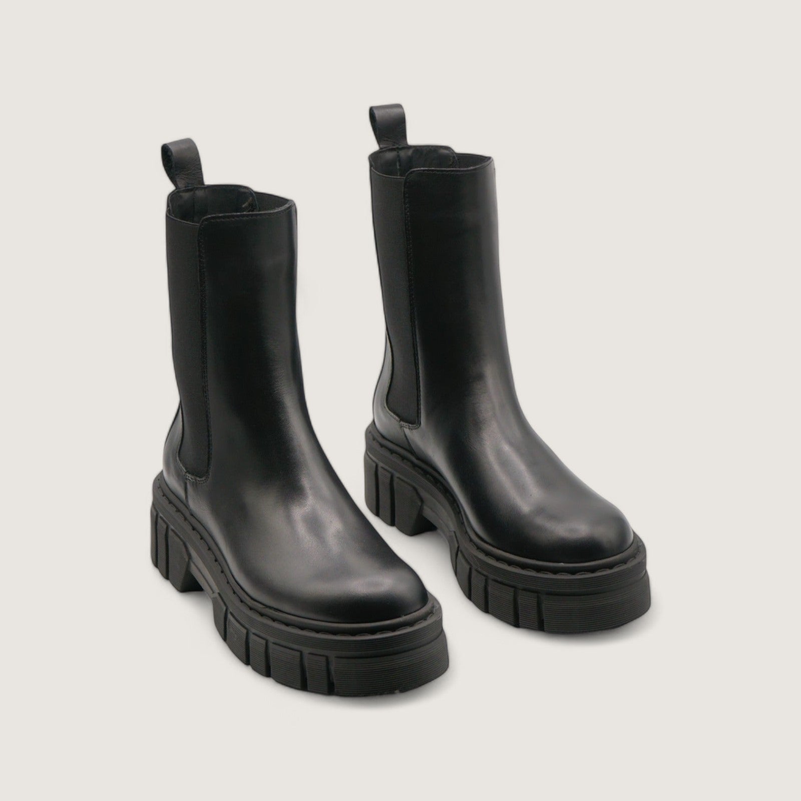 Xena - Black Genuine Leather Ankle Boot