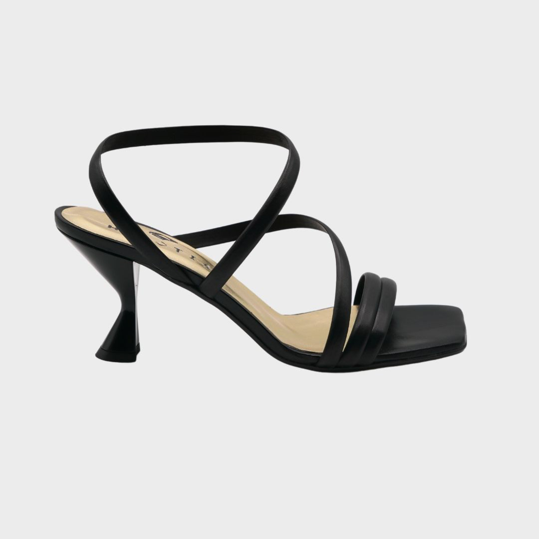 Sandali Eleganti Tacco Sandalo Tacco Basso Nero Valleverde 28216