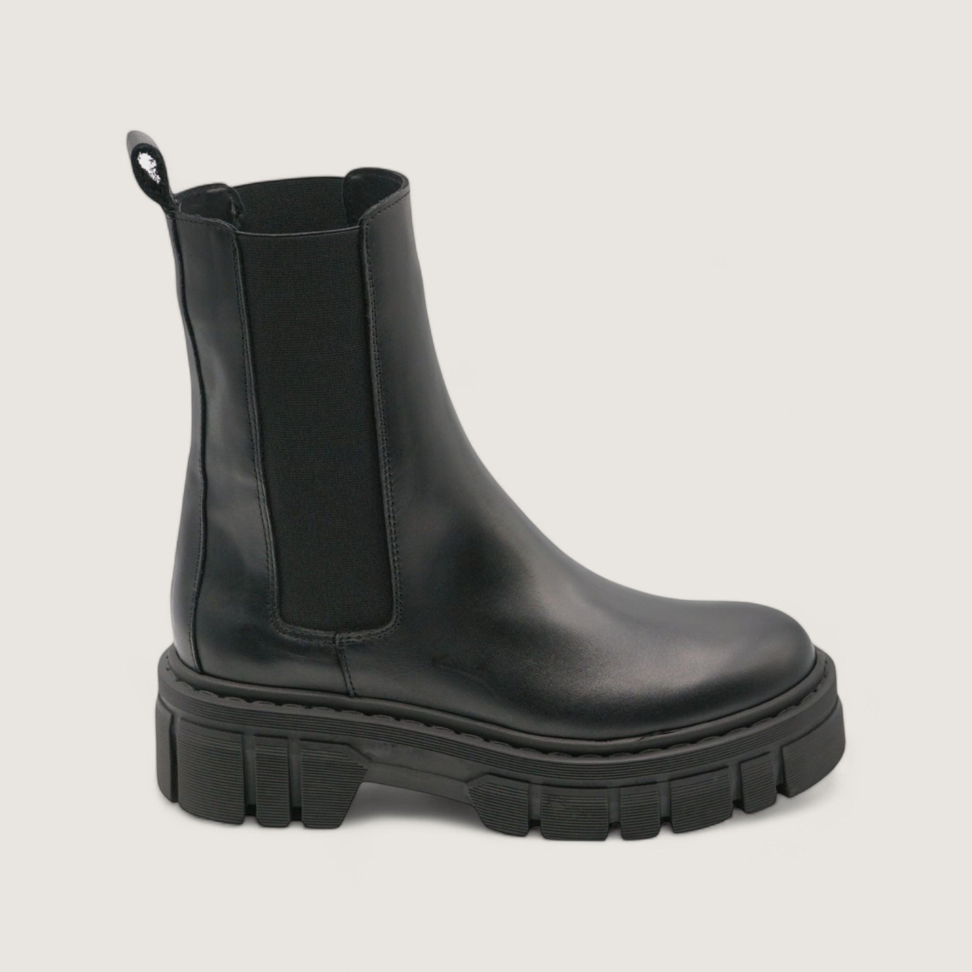 Xena - Black Genuine Leather Ankle Boot