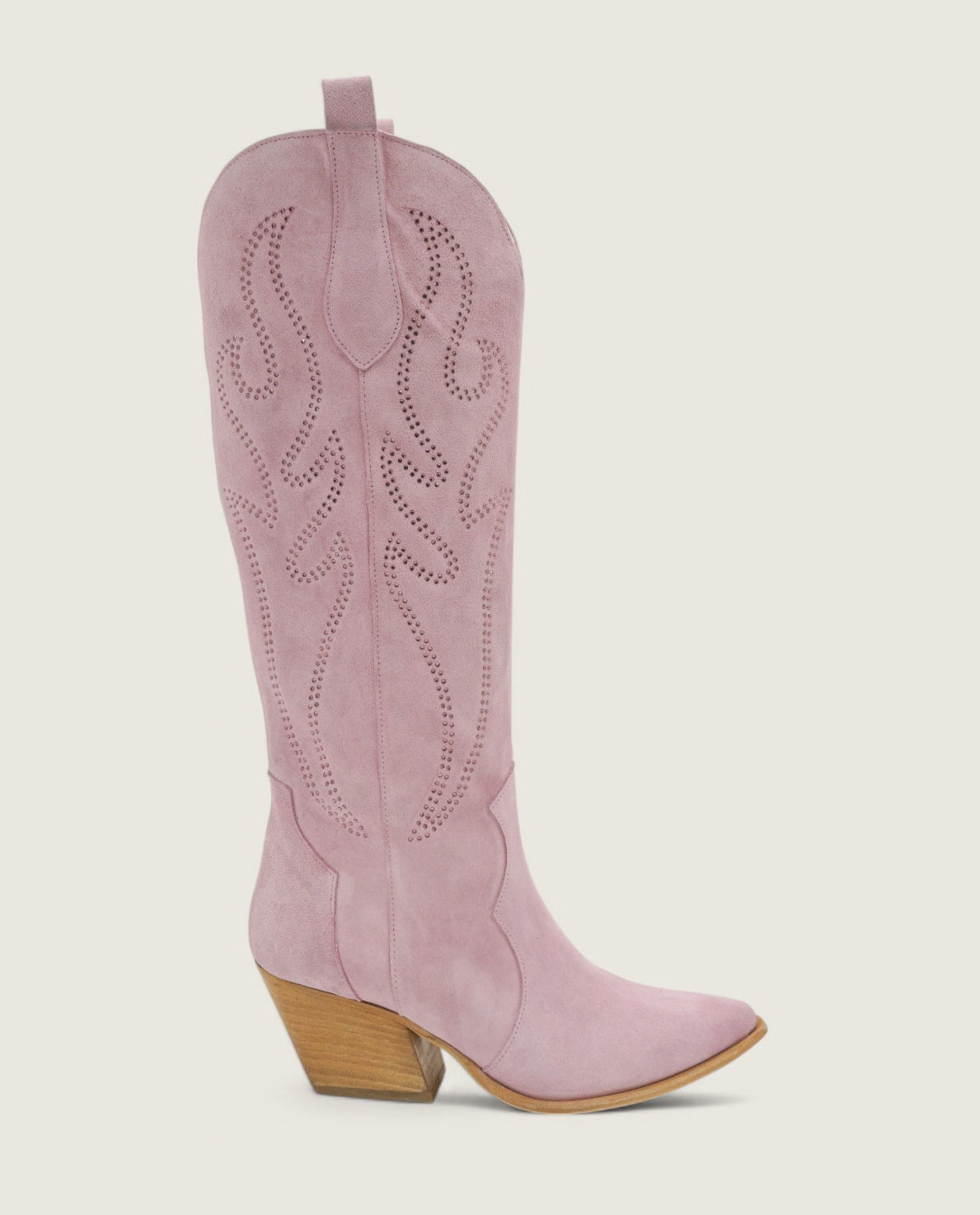 Stardust - Texano Fiamma Decorato con Strass Rosa